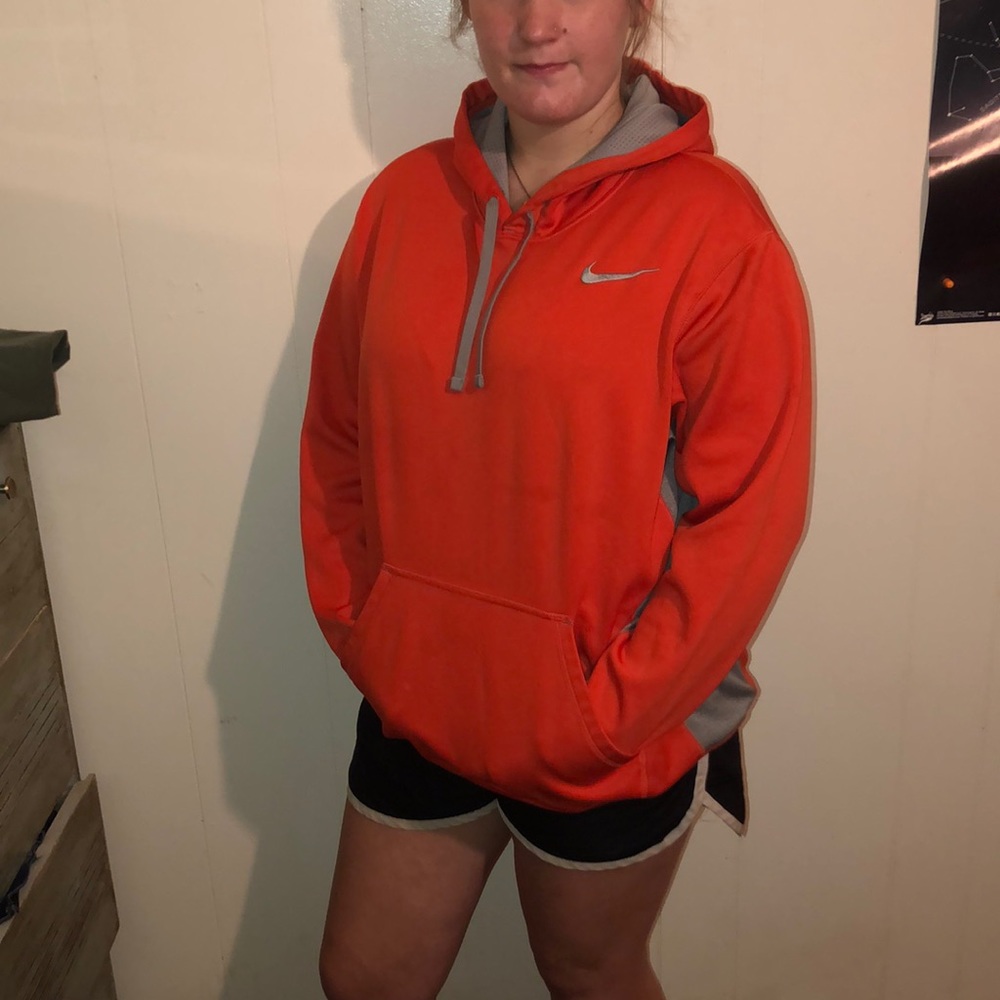 Orange Nike hoodie